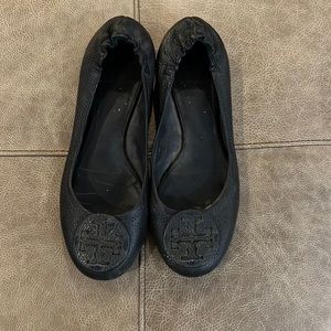 Tory Burch Navy Reva Flats
